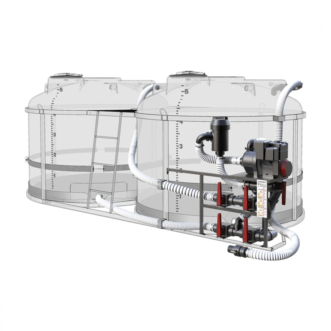 Растворные узлы для производство КАС, ёмкости с мотопомпами