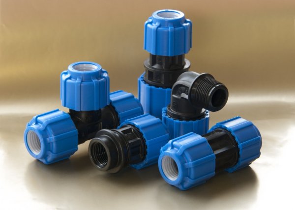 Фитинги компрессионные для ПНД труб