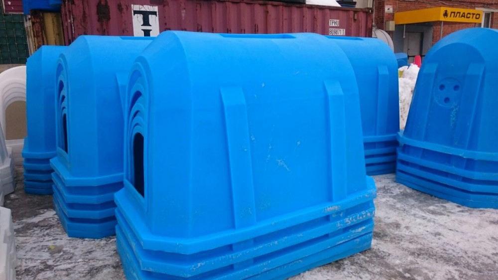 Пластиковый домик для содержания телят эргономичной формы 2000мм