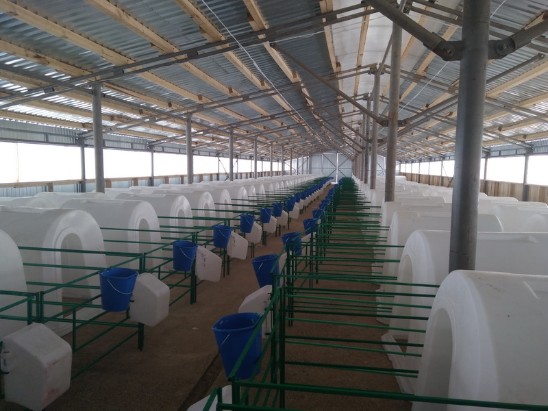 Пластиковый домик для содержания телят эргономичной формы 1500мм