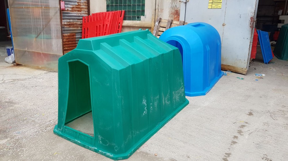 Пластиковый домик для содержания телят стандартной формы 1500мм