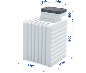 Пластиковый погреб  Optimum S