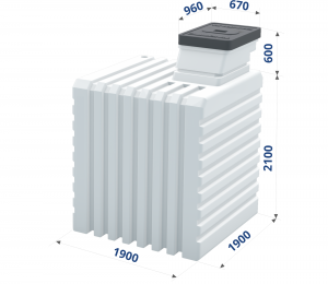 Пластиковый погреб 1900