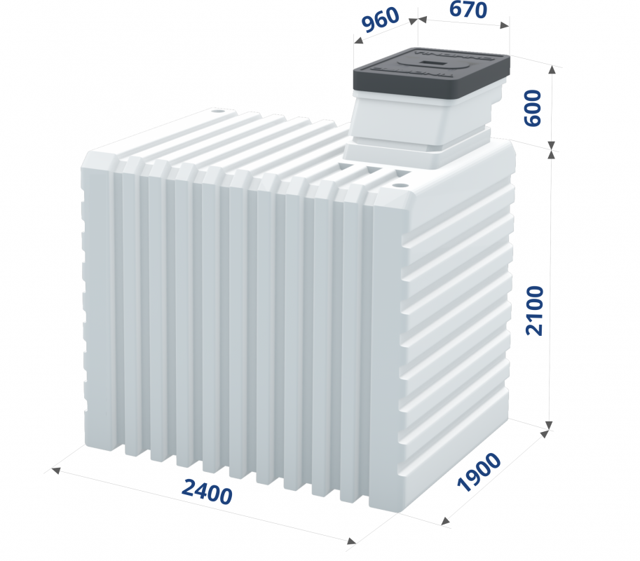 Пластиковый погреб 2500