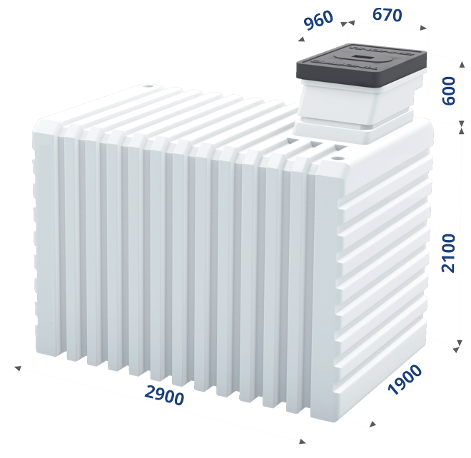 Пластиковый погреб 3000