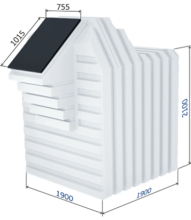 Погреб с наклонным люком 1900-Б