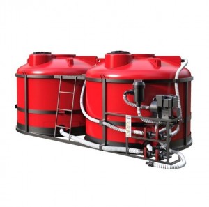 Кассета транспортная 10м³ TRF (ПОЛНЫЙ слив) для КАС/ЖКУ с насосным комплексом 817л/мин G3