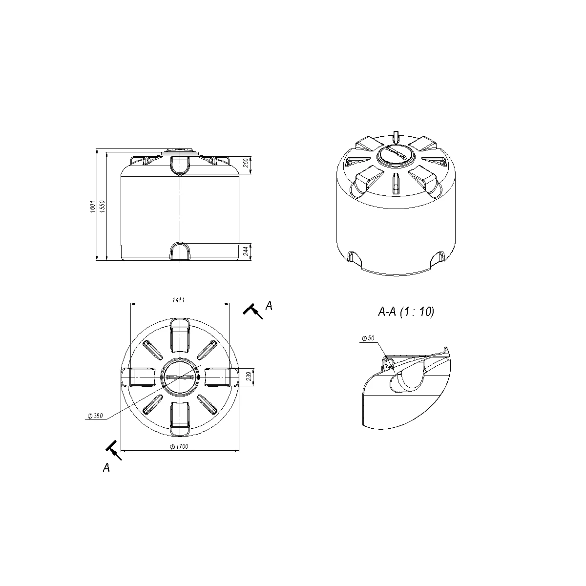 Емкость TR 3000л
