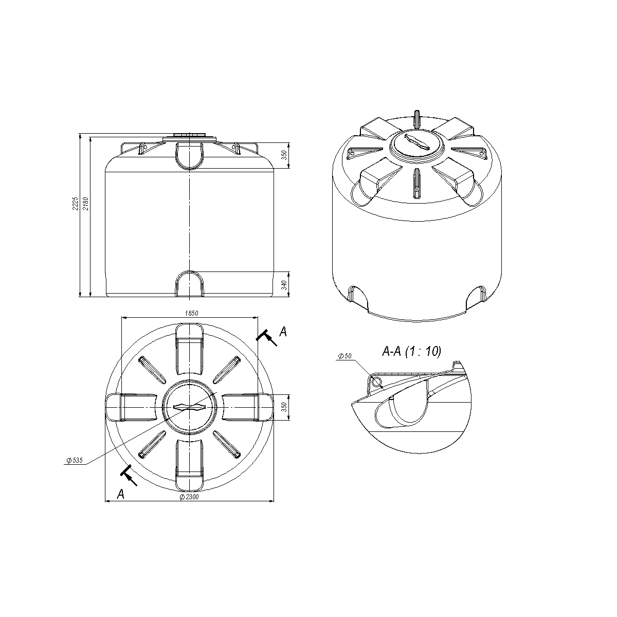 Емкость TR 8000л