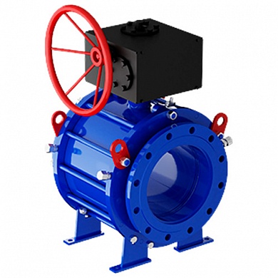 Кран шаровой Маршал 11с67п СФ фланец 200 (PN16) с ред. 