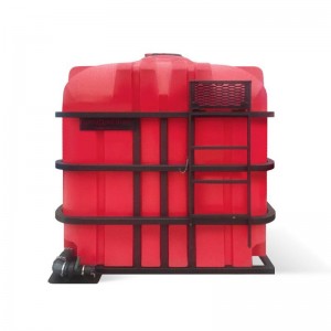 Емкость STR 6000 с откидной крышкой в обрешетке (полный слив)