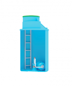 Пластиковый кессон 1,5м3 (для обсадной трубы 125-133мм.)