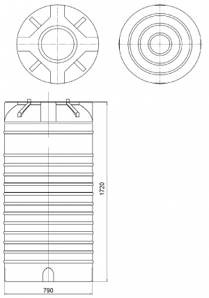Ёмкость vert 800 л 