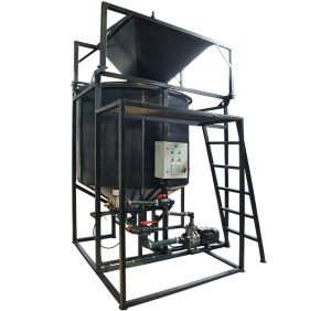 Стационарный растворный узел с механическим миксером CON-5000 и миксером 300 л.