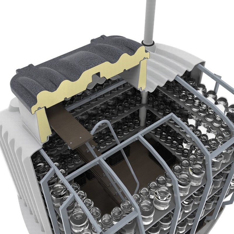 Погреб ЕВРОПЛАСТ 8000 доска террасная максимальная комплектация