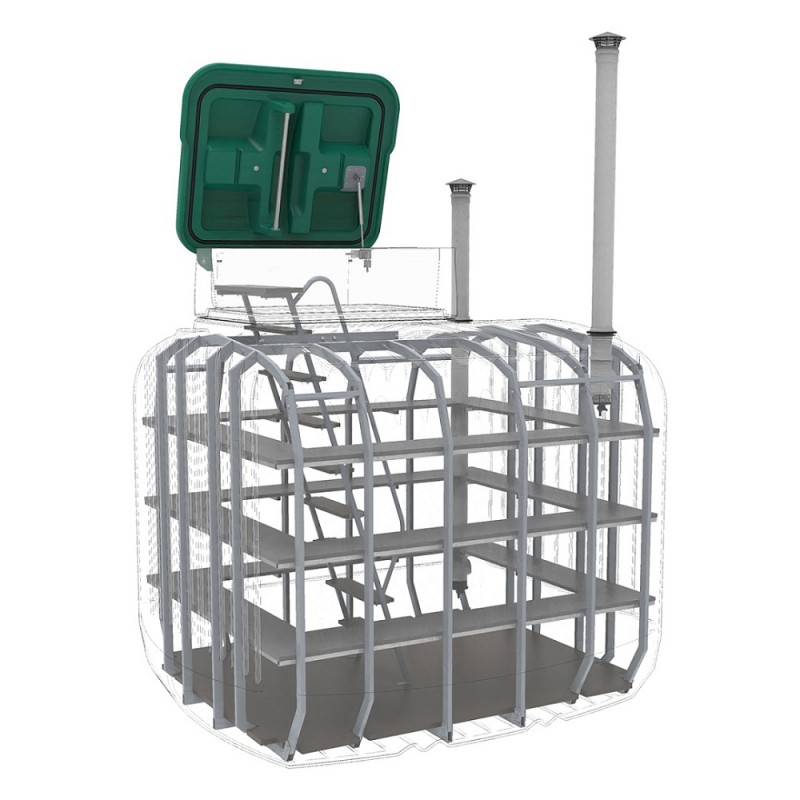 Погреб ЕВРОПЛАСТ 8000 доска террасная стандартная комплектация