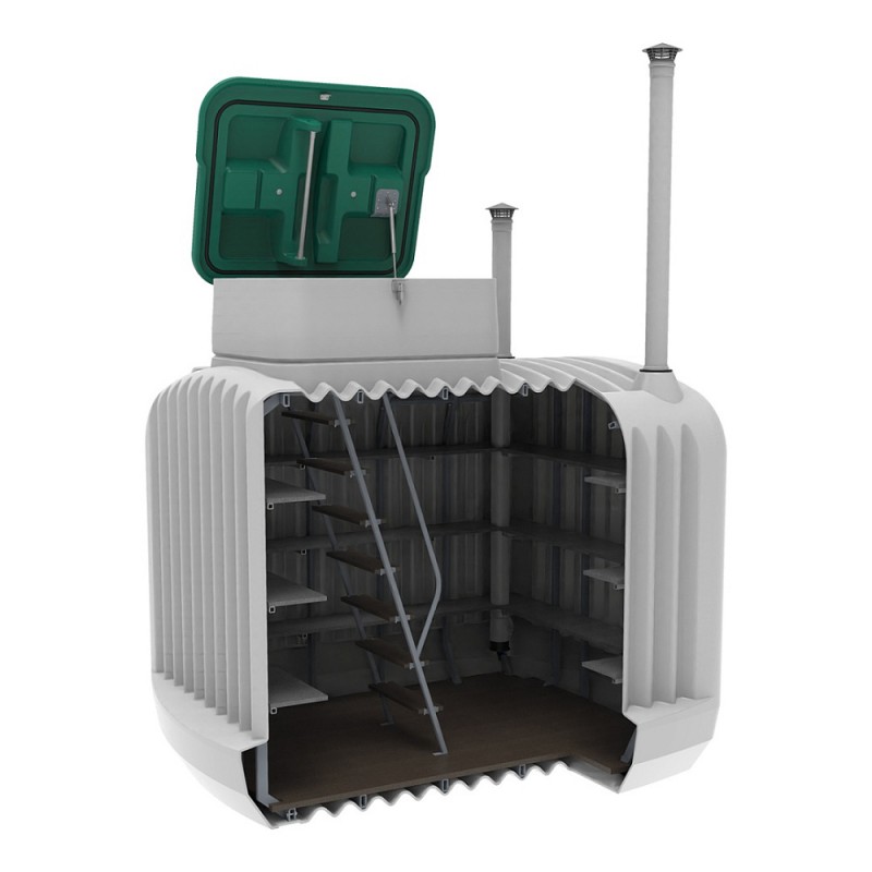 Погреб ЕВРОПЛАСТ 8000 доска террасная стандартная комплектация