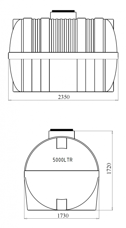 Емкость gor 5000л blue