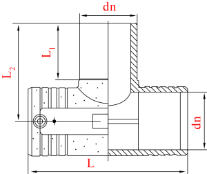 Тройник электросварной равнопроходной D 500X500X500 SDR11 (PN10/PN16) 