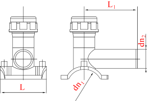 Седловой отвод с фрезой 160х25 